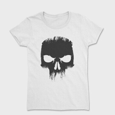 Tricou Femei, Angry Skull Black