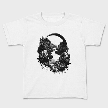 headphone landscape, Tricou Copii