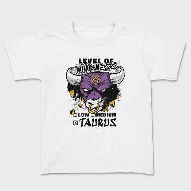 Level Of Wildness Taurus, Tricou Copii