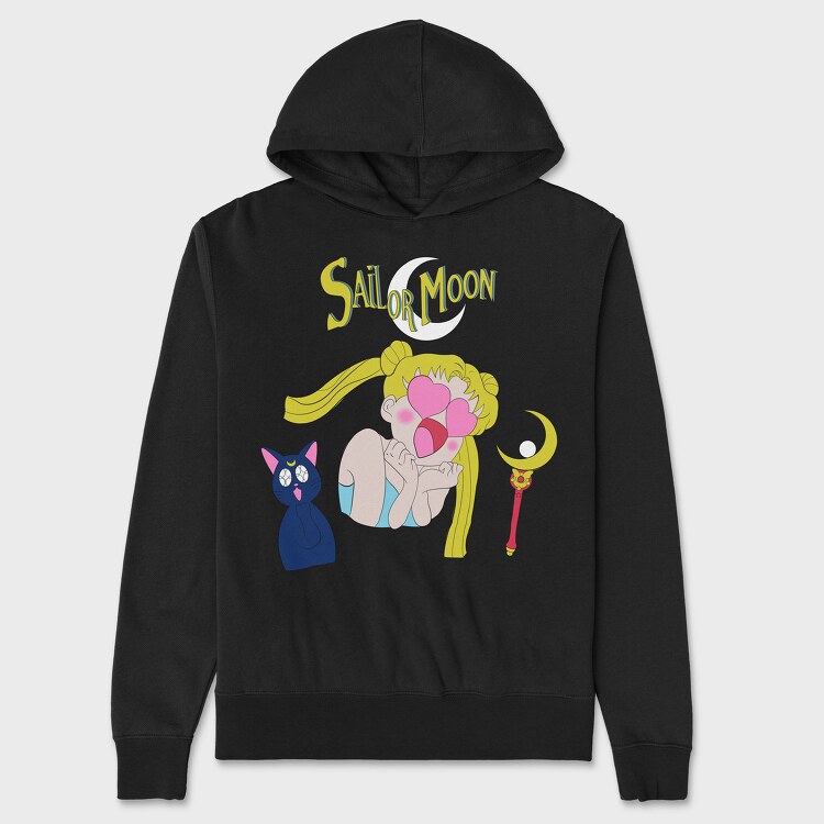 Sailor Moon 19, Hanorac Oversize Barbati (Unisex)
