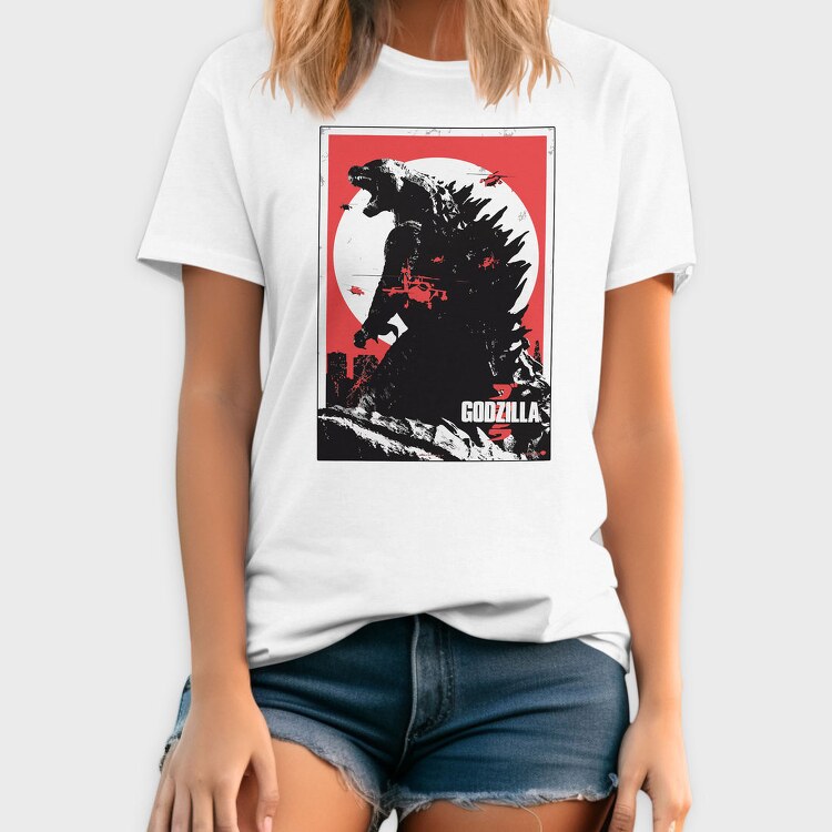 Godzilla Attack, Tricou Barbati (Unisex)