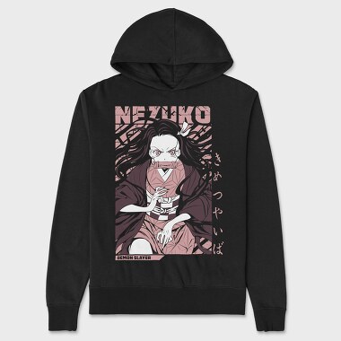 Nezuko, Hanorac Oversize Barbati (Unisex)