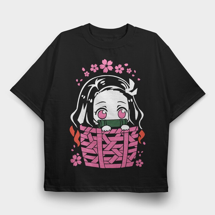 Sakura Cherry Blossom, Tricou Oversize Barbati (Unisex)