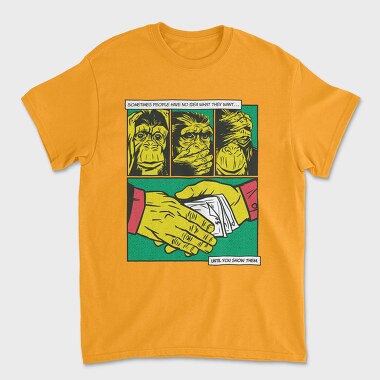 Tricou Barbati (Unisex), Monkey Money Comics