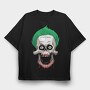 Damaged Joker, Tricou Oversize Barbati (Unisex)