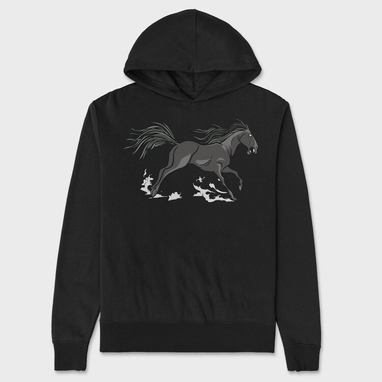 Horse Run, Hanorac Oversize Barbati (Unisex)