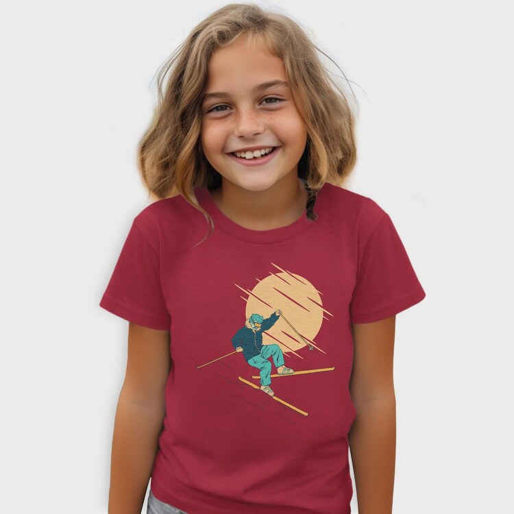 Skier Falling, Tricou Copii