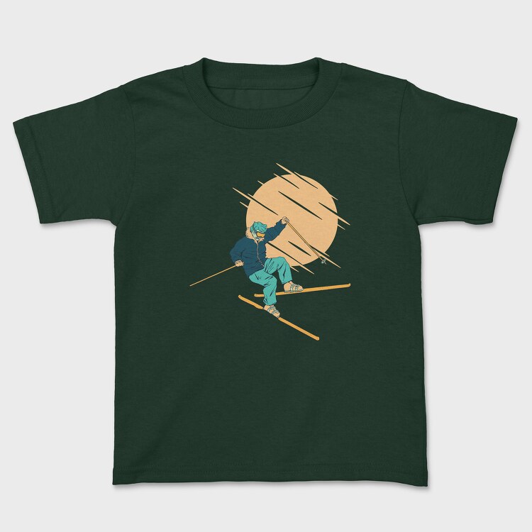 Skier Falling, Tricou Copii