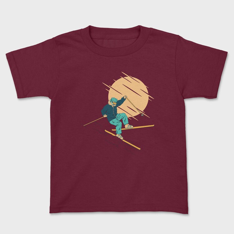 Skier Falling, Tricou Copii