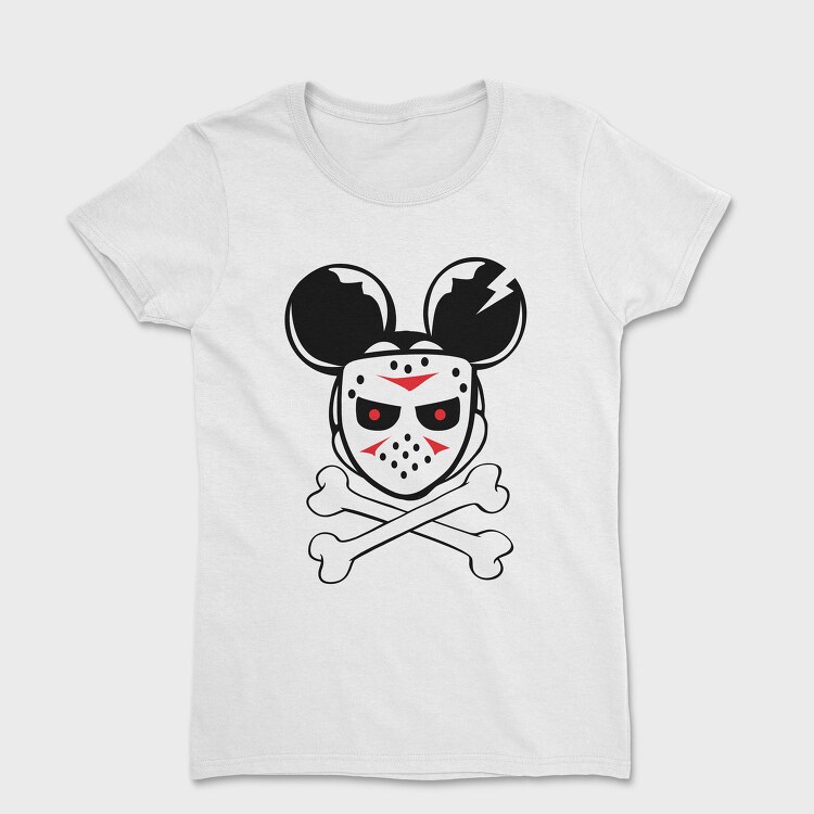 Deadmau5 Skull, Tricou Femei