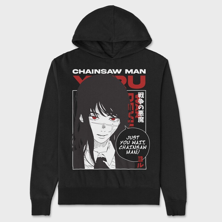 Chainsaw Man 19, Hanorac Oversize Barbati (Unisex)