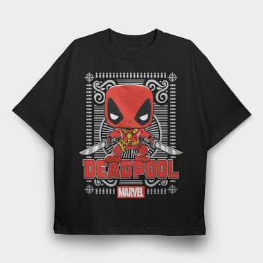 Deadpool Pop Art, Tricou Oversize Barbati (Unisex)