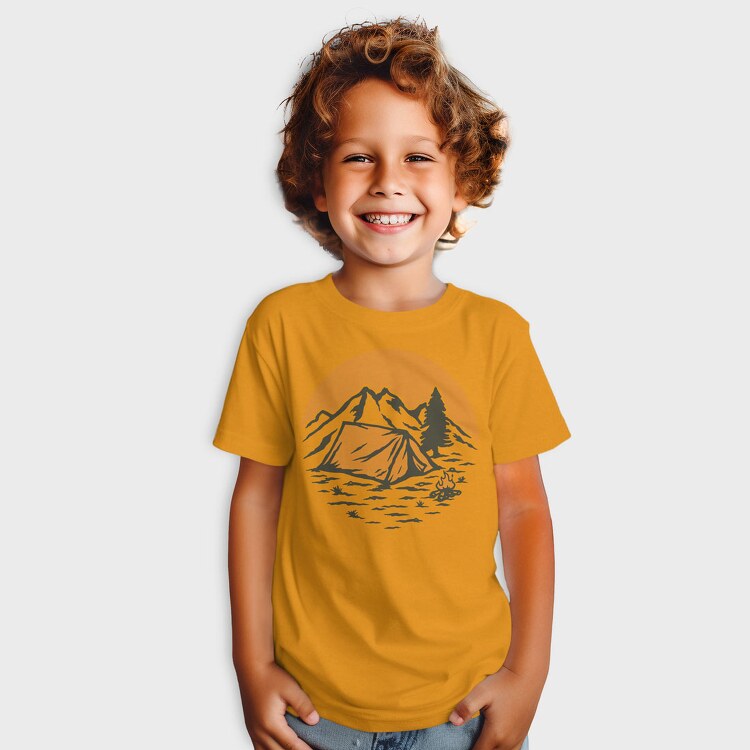 Vintage Adventure Outdoor Camping 1, Tricou Copii
