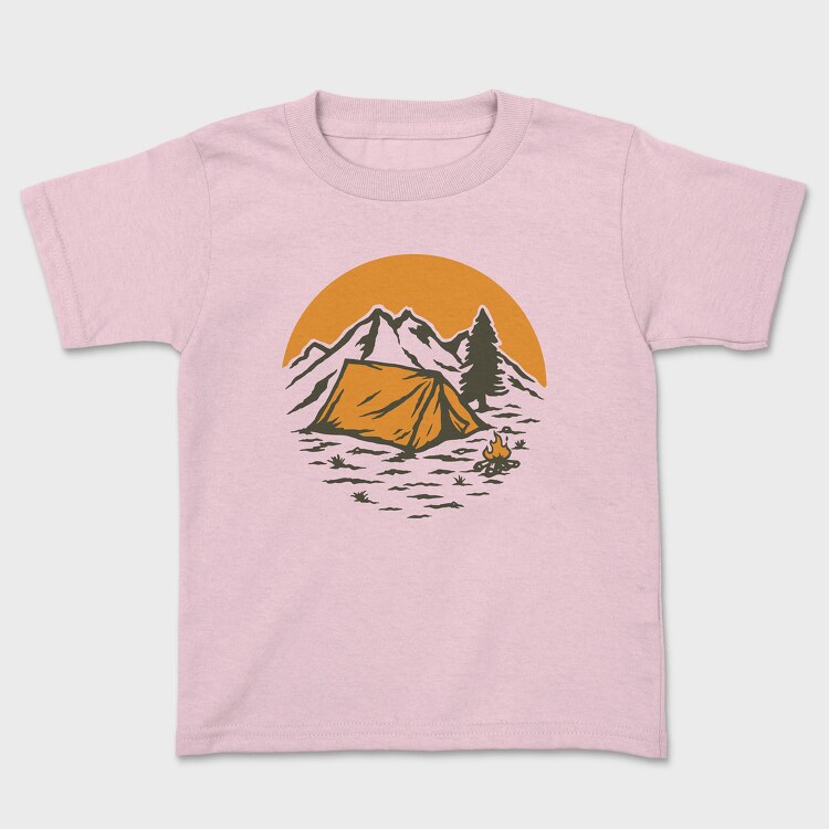 Vintage Adventure Outdoor Camping 1, Tricou Copii