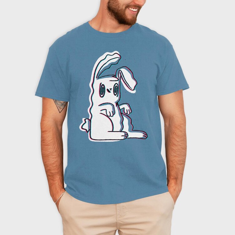 Trippy Bunny, Tricou Barbati (Unisex)