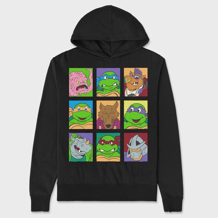 Teenage Mutant Ninja Turtles 5, Hanorac Oversize Barbati (Unisex)