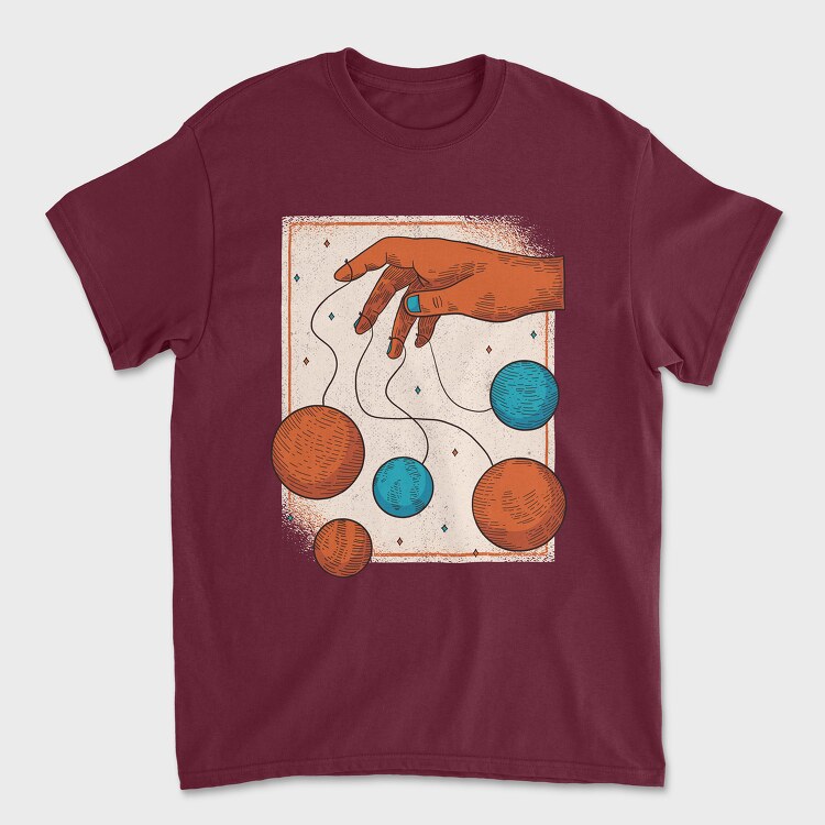 Hand Planets, Tricou Barbati (Unisex)