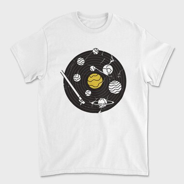 Tricou Barbati (Unisex), Solar System Record