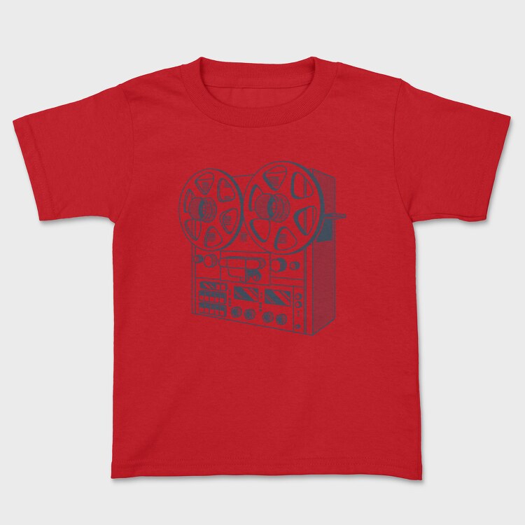 Vintage Audio Illustration 2, Tricou Copii