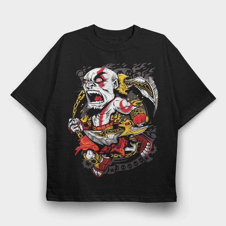 Tiger Roar Flame, Tricou Oversize Barbati (Unisex)