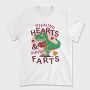Dino Hearts Farts, Tricou Barbati (Unisex)