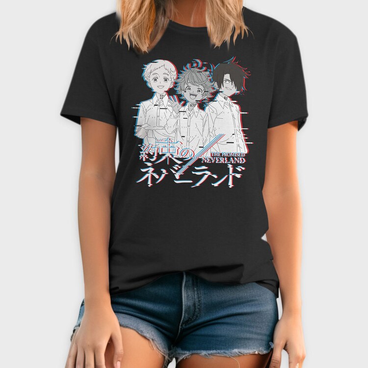 Promised Neverland Trio, Tricou Barbati (Unisex)