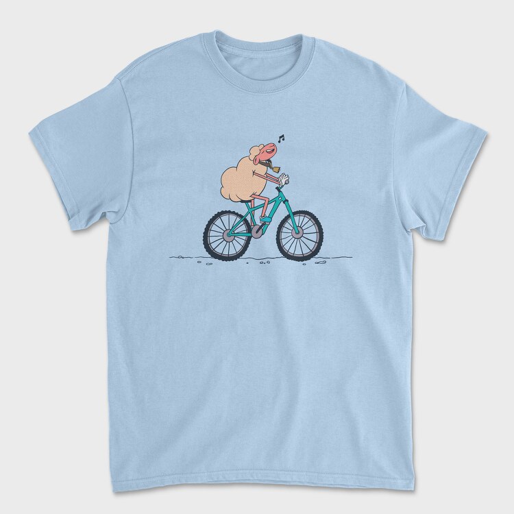 Bicicycle Sheep, Tricou Barbati (Unisex)