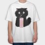 Black Cat Soda, Tricou Oversize Barbati (Unisex)