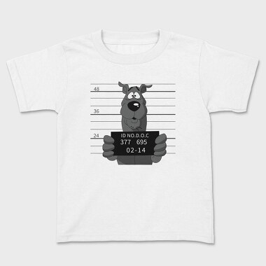 Dog Mugshot Id, Tricou Copii