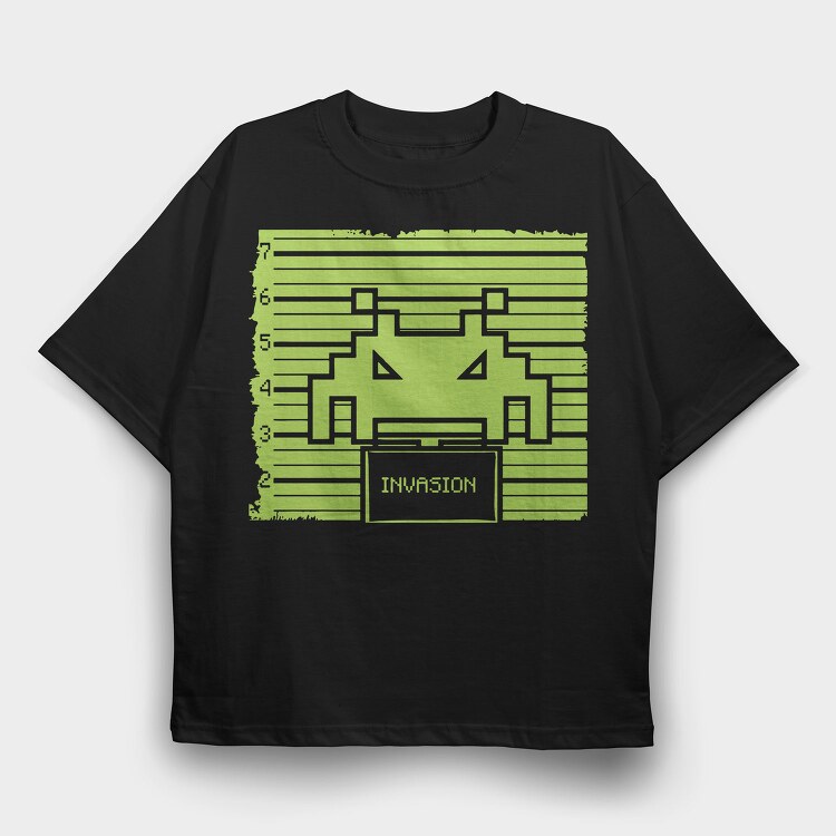 Invasion Maze, Tricou Oversize Barbati (Unisex)