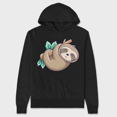 Cute Sloth 1, Hanorac Oversize Barbati (Unisex)