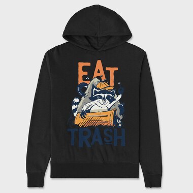 Eat Trash, Hanorac Oversize Barbati (Unisex)