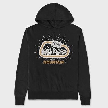 Climb Every Mountain, Hanorac Oversize Barbati (Unisex)