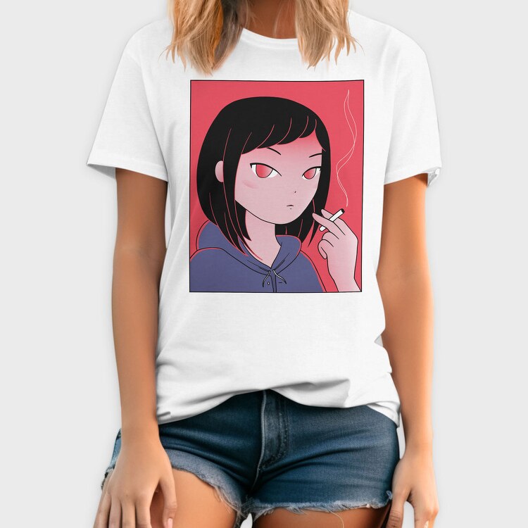 Smoke Red Eyes, Tricou Barbati (Unisex)