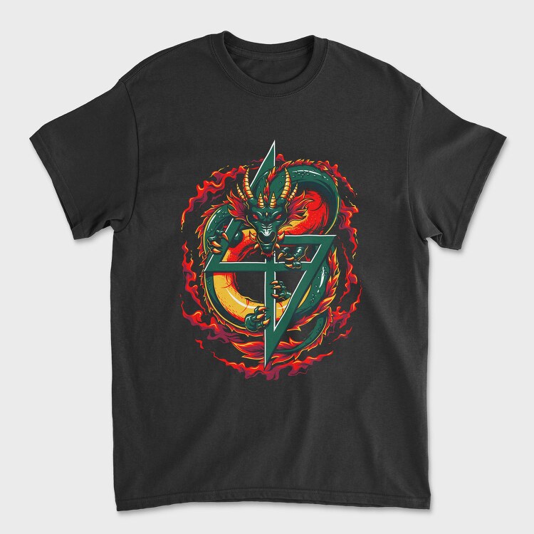 Dragon Flame Symbol, Tricou Barbati (Unisex)