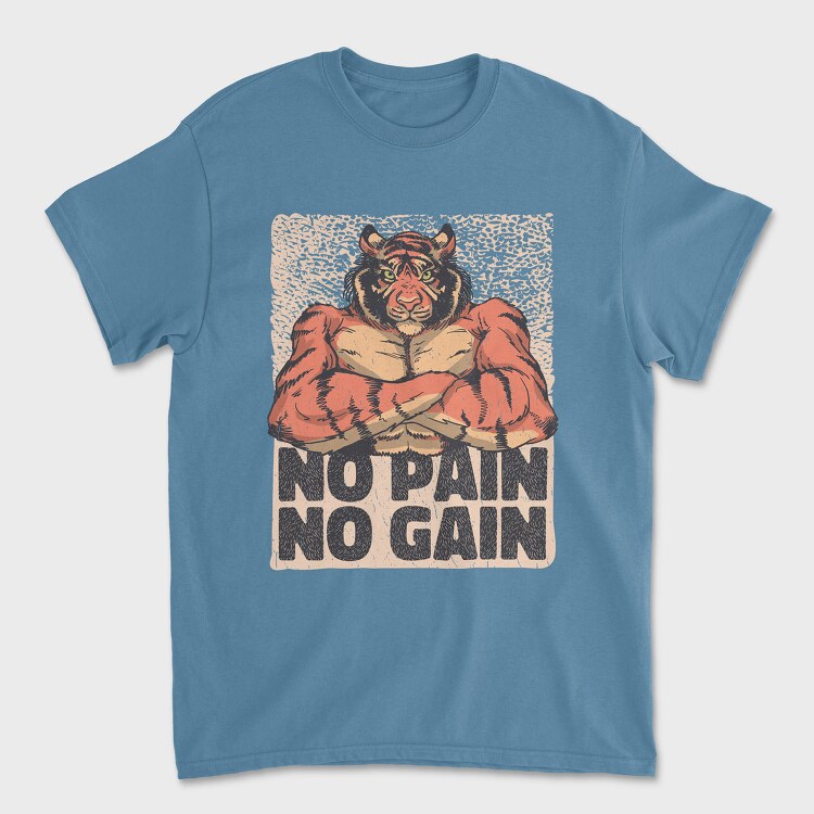 Muscular Tiger, Tricou Barbati (Unisex)