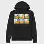 Cartoon Retro Donald Duck 1, Hanorac Oversize Barbati (Unisex)