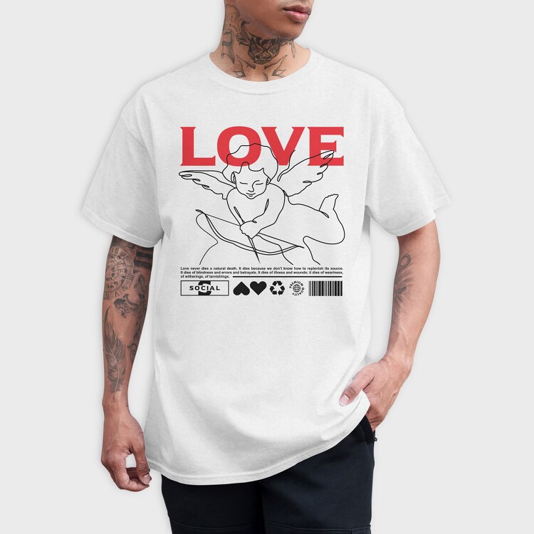 Love 1, Tricou Barbati (Unisex)