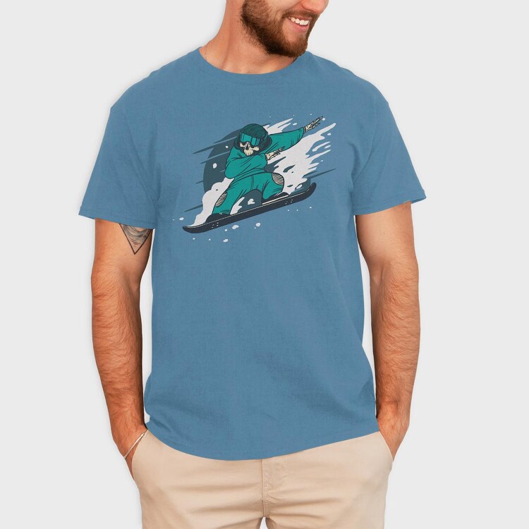 Dabbing Skeleton, Tricou Barbati (Unisex)