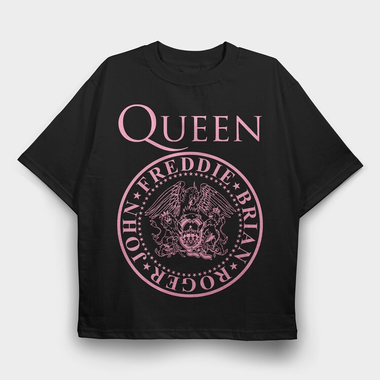 Queen Freddie Brian, Tricou Oversize Barbati (Unisex)