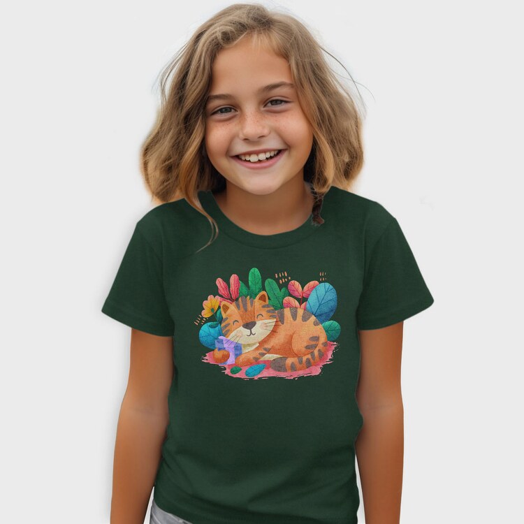 Watercolor Cat, Tricou Copii