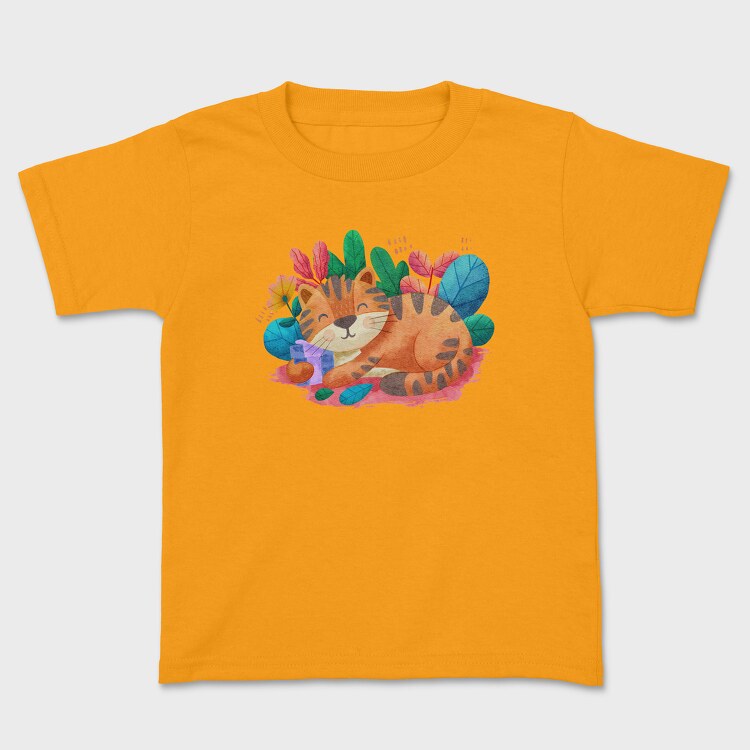 Watercolor Cat, Tricou Copii