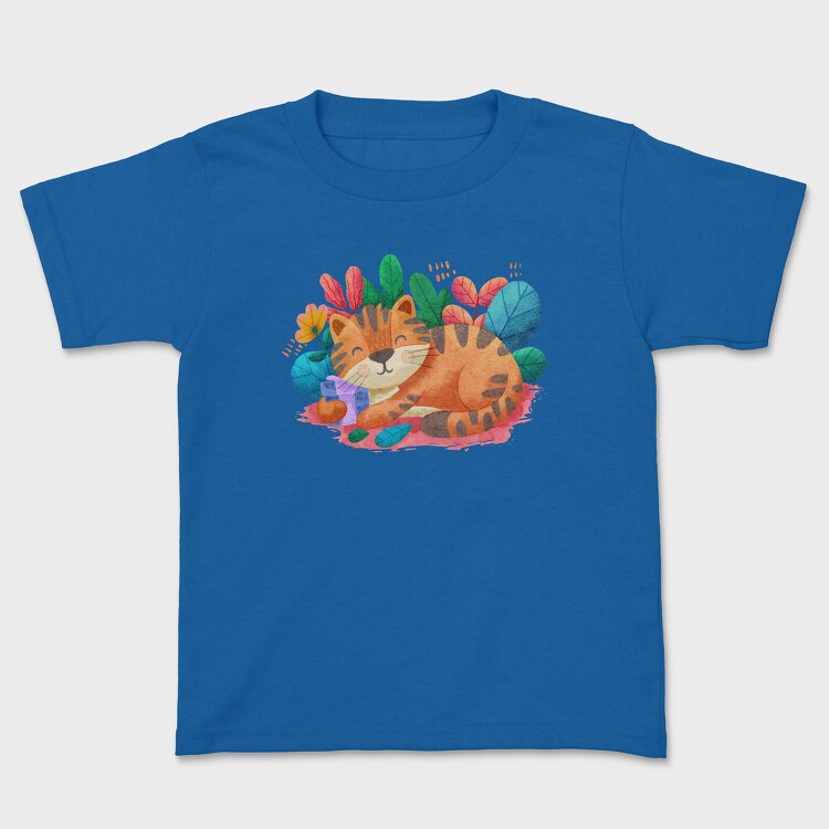Watercolor Cat, Tricou Copii