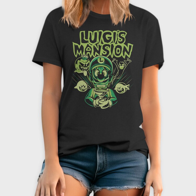 Luigi S Mansion, Tricou Barbati (Unisex)