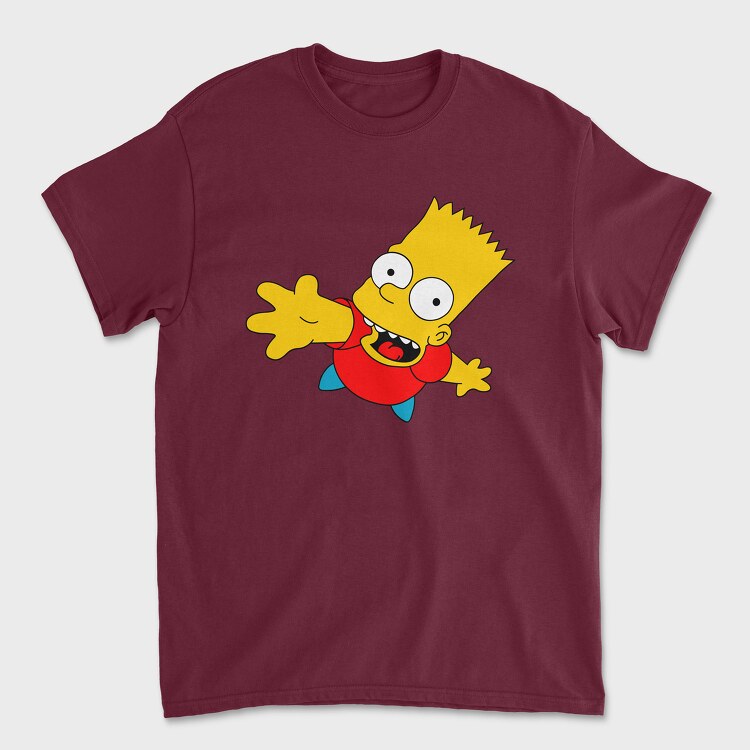 Tricou Barbati (Unisex), Bart Simpson 01