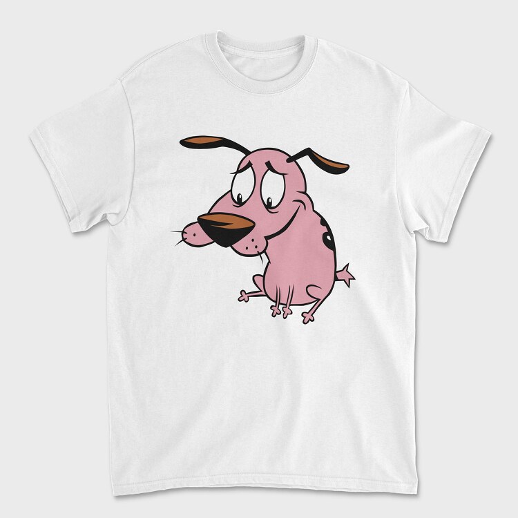 Tricou Barbati (Unisex), Cartoon Retro Courage the Cowardly Dog 4