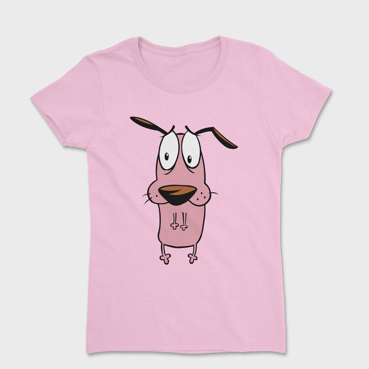 Tricou Femei, Cartoon Retro Courage the Cowardly Dog 6