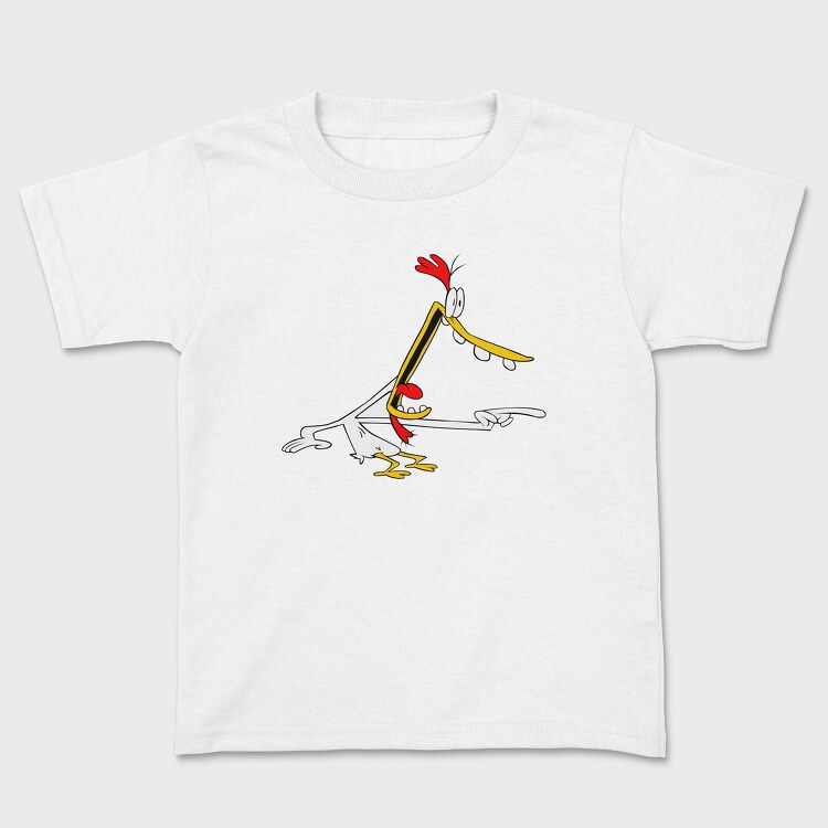 Tricou Copii, Cartoon Retro Cow and Chicken 4