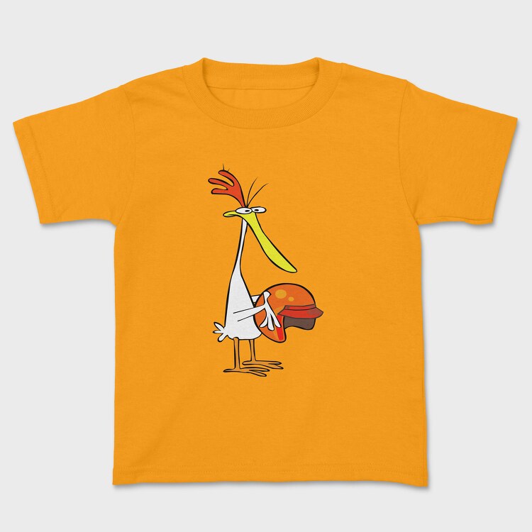 Tricou Copii, Cartoon Retro Cow and Chicken 5