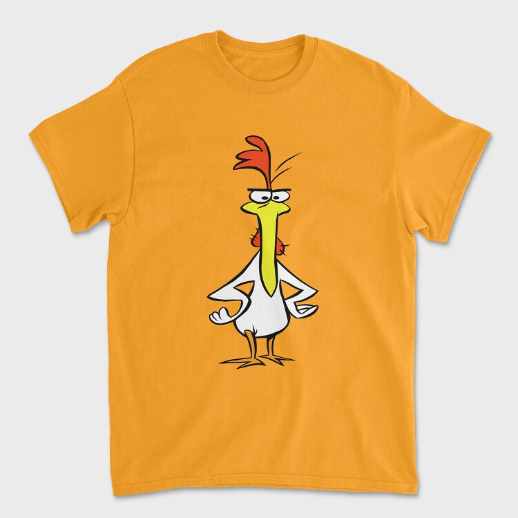 Tricou Barbati (Unisex), Cartoon Retro Cow and Chicken 6